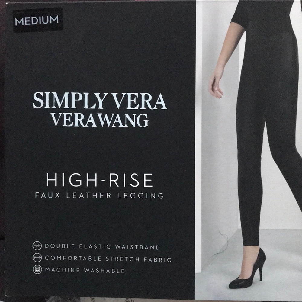 Vera Wang Leather Legging